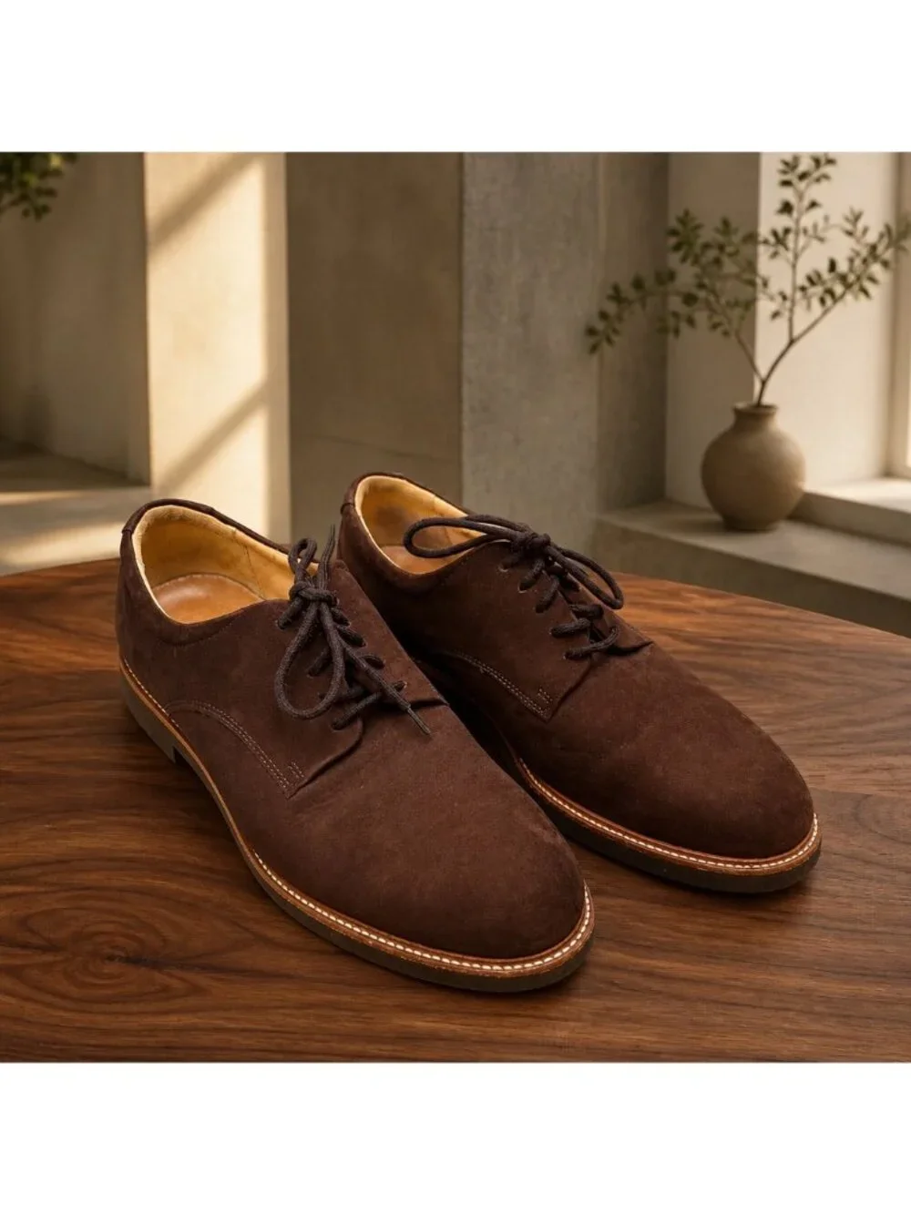 Samuel Hubbard Mens Brown Suede Oxford Shoes US 10 EU 44 UK 9.5